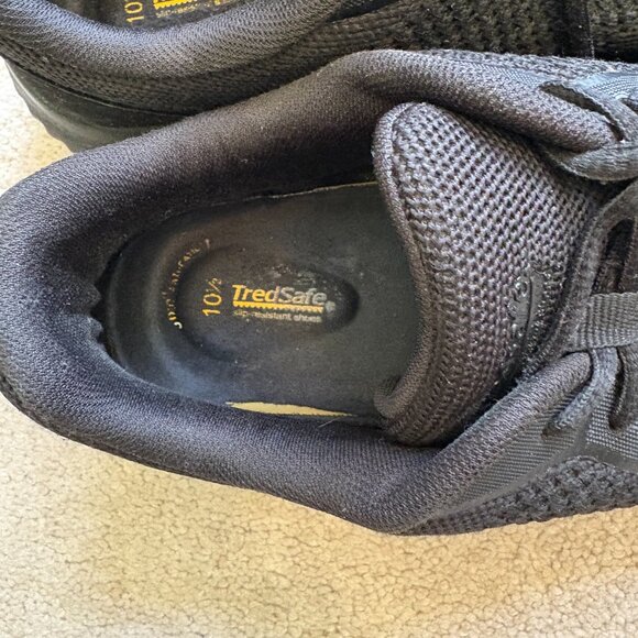 TredSafe Men's Slip Resistant Anti Fatigue Shoes Size 10.5 Black MNTR43SN001 - Picture 10 of 11